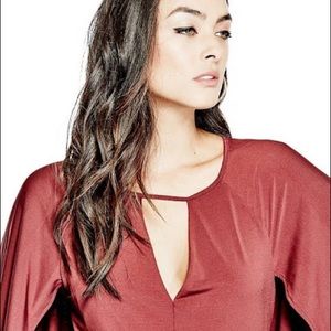 GUESS Micah Cape Wide Leg Jumpsuit